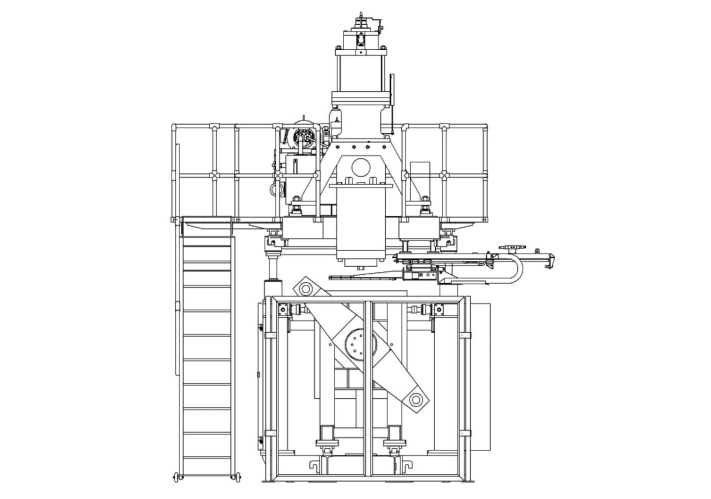 hollow plastic molding machine